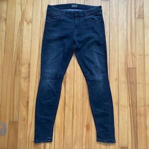 MOTHER Denim Jeans Black Skinny Fit Women's Size 30